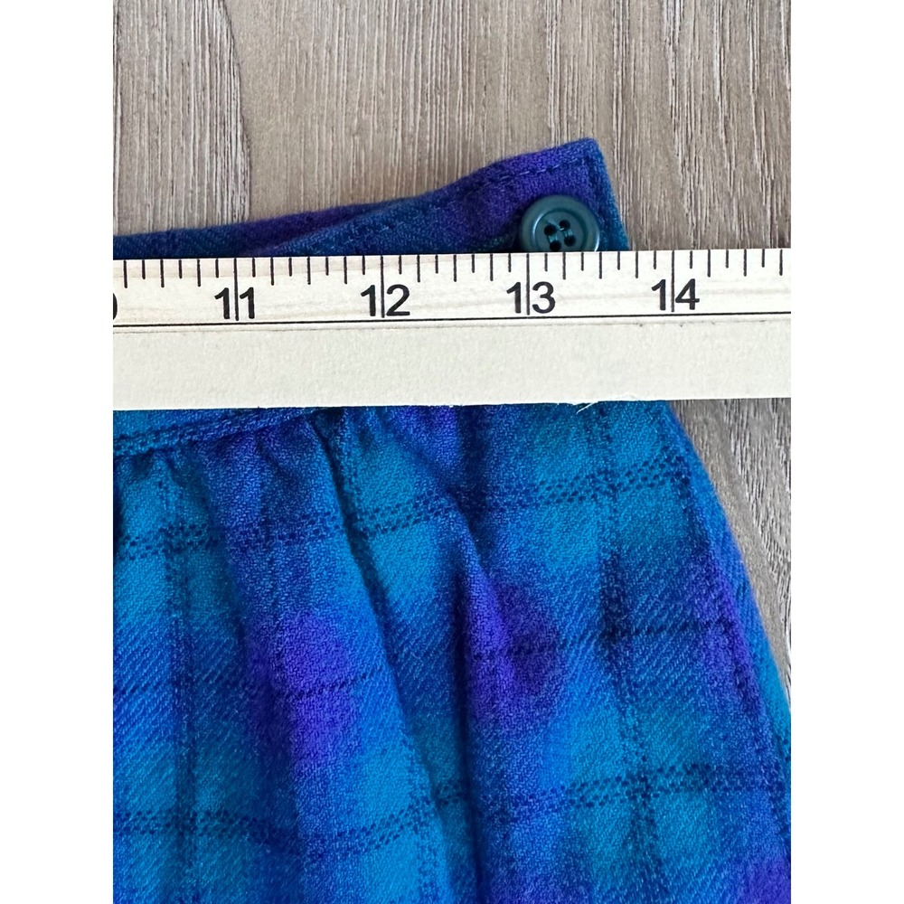 VTG Pendleton Wool Plaid Midi Skirt Size 10 USA Dark Academia Prairie Western - Picture 5 of 6